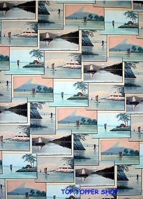 IMAGES OF JAPAN - MOUNT FUJI A4 ORIENTAL BACKGROUND PAPER