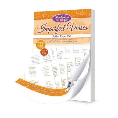 Imperfect Verses Hunkydory Foiled Paper Pad 48 Pages