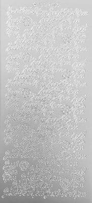 Just For You Silver Peel Off Stickers Doodey DD2105