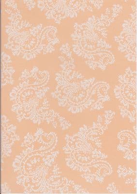 KANBAN A4 VELLUM PEACH PAISLEY