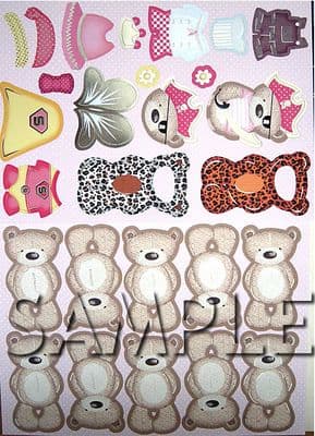 KANBAN WOOLLY BEAR TOPPERS ISOBEL 1