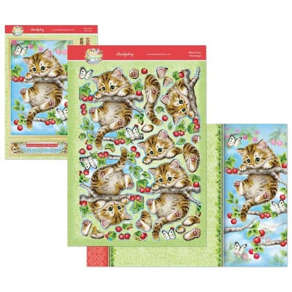 Kitten Kisses - Hello Spring Hunkydory Die Cut Decoupage Kit