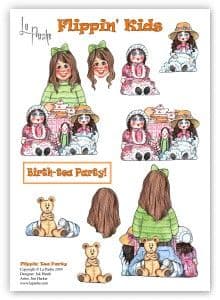 LA PASHE DECOUPAGE - FLIPPIN KIDS - FLIPPIN' TEA PARTY