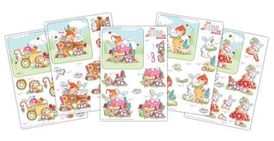 Let Spring Begin  10 Sheets 3D Die Cut Decoupage Set Craft Consortium