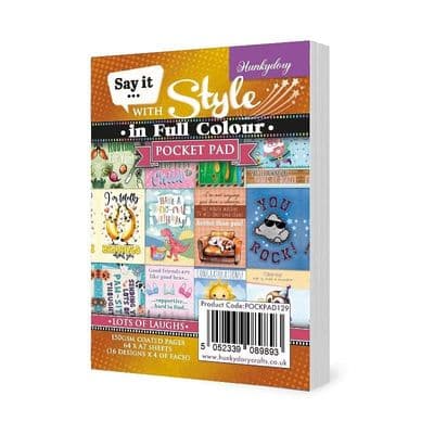 Lots of Laughs - Hunkydory Say it with Style Pocket Pad  64 A7 Sheets