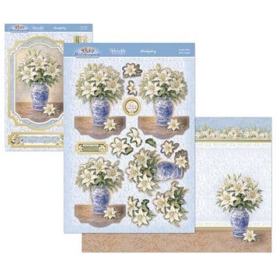 Lovely Lilies - Hunkydory Floral Arrangements Decoupage die cut  Deco-Large Kit