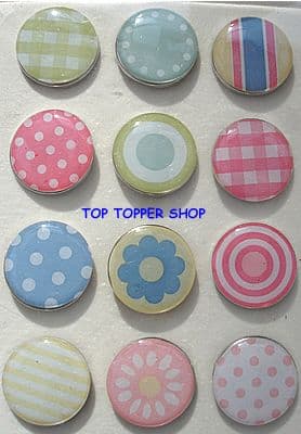 MAKING MEMORIES JUMBO PEBBLE BRADS FRESH ANTHOLOGY