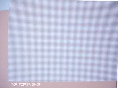 MICRO GINGHAM LATTE PEACH  KANBAN A4 DOUBLE VISION CARD