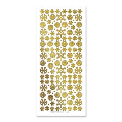 Mixed Snowflakes Gold - Katy Sue Peel Off Stickers