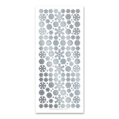 Mixed Snowflakes Silver - Katy Sue Peel Off Stickers