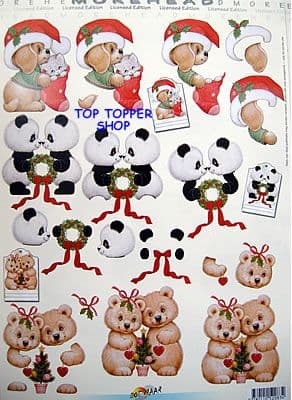 MOREHEAD DECOUPAGE 83 Christmas Cuties
