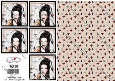 MULTI IMAGES ORIENTAL FGS DECOUPAGE 0276