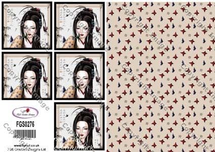 MULTI IMAGES ORIENTAL FGS DECOUPAGE 0276
