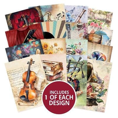 Music to My Ears 16 A7 Sheets from Hunkydory  Pocket Pad