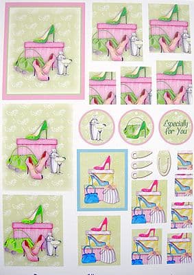 NANCY WATT SHOES STACK ITS DECOUPAGE 20