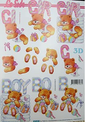 NEW BABY BOY & GIRL DECOUPAGE LE SUH 4169.24