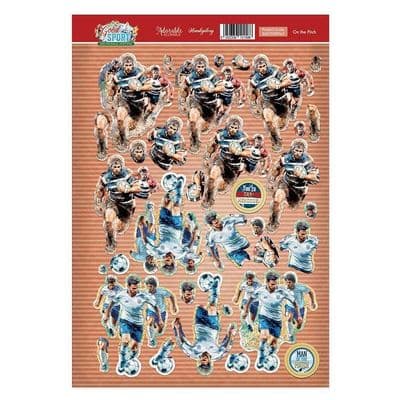 On the Pitch  - Hunkydory Good Sport Die Cut Decoupage Topper Sheet