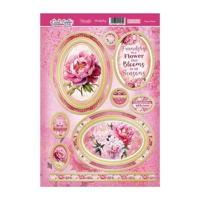 Peony Petals   - Hunkydory Fabulous Florals Card Topper Sheet