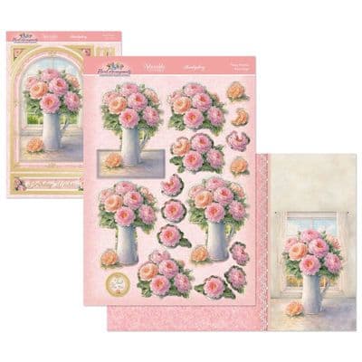 Peony Promise - Hunkydory Floral Arrangements Decoupage die cut  Deco-Large Kit