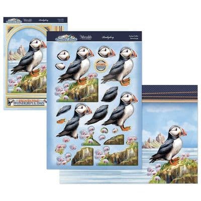 Perfect Puffin - Beautiful Birds Hunkydory Die Cut Decoupage Kit
