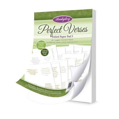 Perfect Verses Hunkydory Foiled Paper Pad 3 - 48 Pages