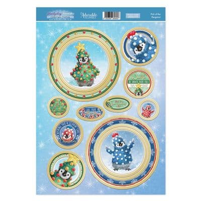 Pick of the Penguins! - Hunkydory Favourites Christmas Toppers A4 Sheet