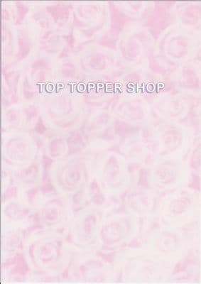 Pink Roses A4 Vellum Paper