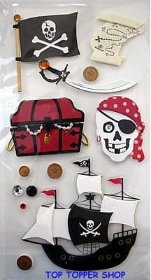 PIRATE ADVENTURE - SANDYLION ESSENTIALS 3D STICKERS