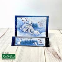 Polar Bears  A4 Die Cut Christmas Decoupage Sheet - Katy Sue Designs