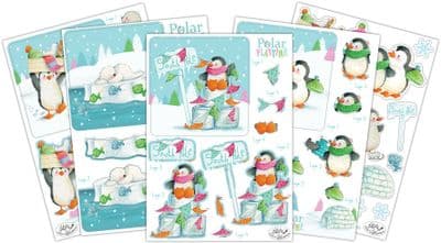 Polar Playtime  10 Sheets Christmas 3D Decoupage Set Craft Consortium