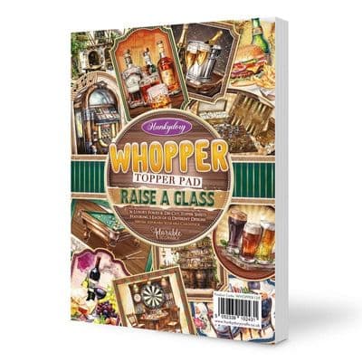 Raise a Glass Hunkydory Whopper Topper Pad - 36 A5 Sheets
