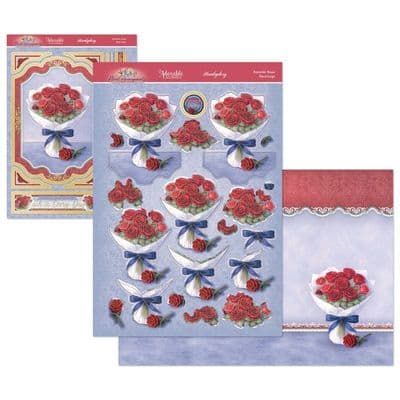 Romantic Roses - Hunkydory Floral Arrangements Decoupage die cut  Deco-Large Kit