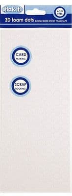 Round Double Sided Sticky Foam Pads Stick It 152 Pads 10mm x 2mm deep