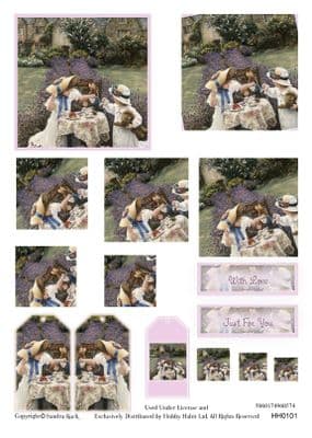SANDRA KUCK LITTLE CHILDREN STACKER DECOUPAGE SHEET HH0101