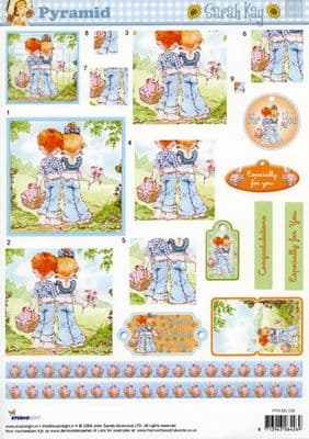 SARAH KAY STUDIO LIGHT PYRAMID DECOUPAGE 108