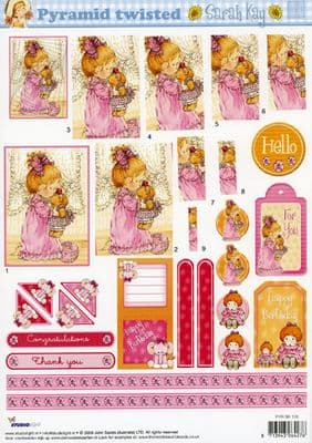 SARAH KAY STUDIO LIGHT TWISTED PYRAMID DECOUPAGE 109