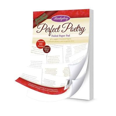 Season's Greetings - Christmas Perfect Poetry Hunkydory Foiled Paper Pad 48 Pages