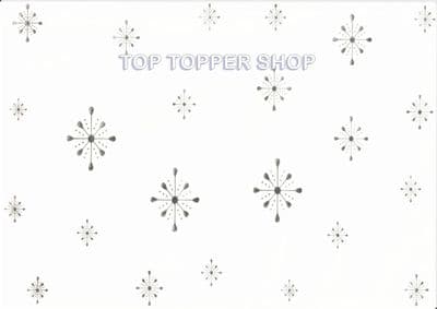 Silver Foiled Snowflakes A4 Vellum Paper