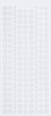 Small Snowflakes White Peel Off Stickers Doodey DD7048