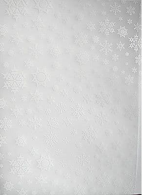SNOW CRYSTALS VELLUM - Hunkydory BACKING PAPER