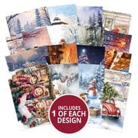 Snowy Days & Frosted Nights - 16 A7 Hunkydory Images for Card Toppers