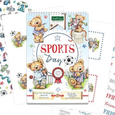 Sports Day Paper Craft Pad Toppers Sentiments Verses & Embellishments