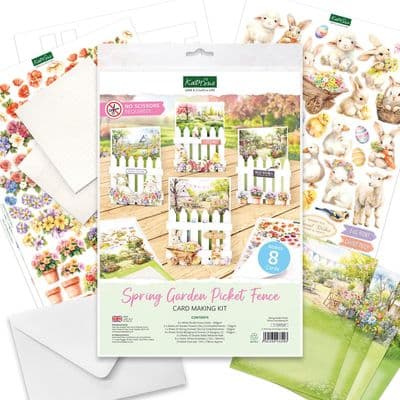 Spring Garden Picket Fence, Card Making Kit - Katy Sue