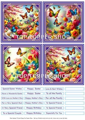 Spring Meadows Card Toppers  TTSTOP13