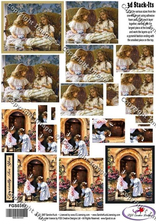 STACK-ITS 358 SISTERS PYRAMID DECOUPAGE