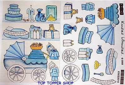 STENCILLO SHOP FRONT DECOUPAGE - KIMSIES WHIMSIES BABY BOY