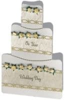 STENCILLO WEDDING CAKE Card Making Template