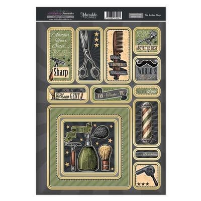 The Barber Shop - Hunkydory Favourites Toppers A4 Sheet
