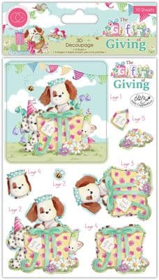 The Gift of Giving  10 Sheets 3D Decoupage Set Craft Consortium