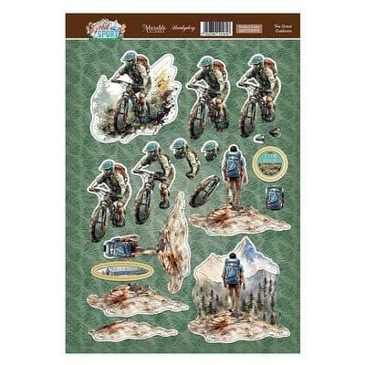 The Great Outdoors  - Hunkydory Good Sport Die Cut Decoupage Topper Sheet